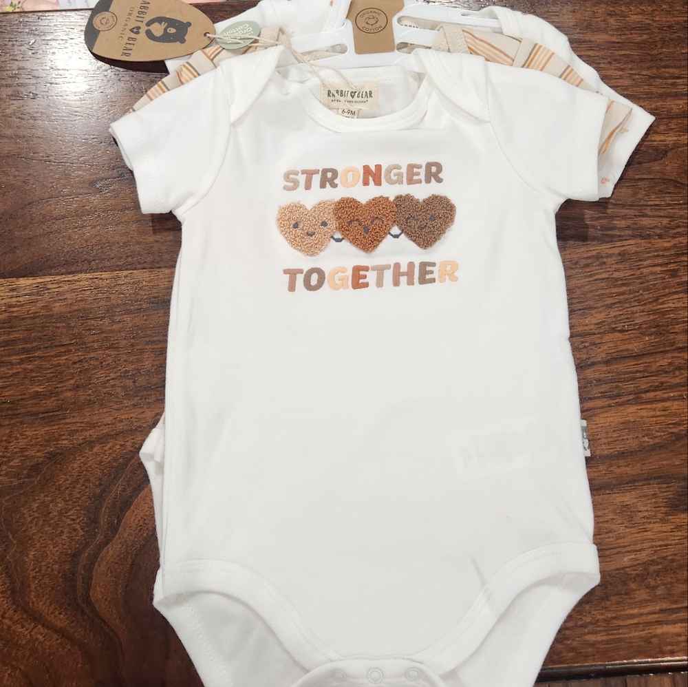 🆕️ Rabbit & Bear Organic Bundle of Onesies